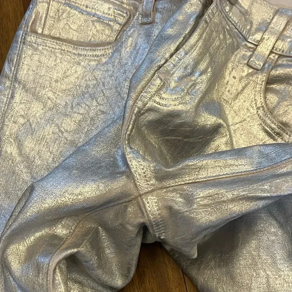 J Brand metallic silver skinny jeans - Picture 11 of 11